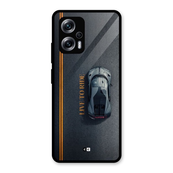 Live To Ride Glass Back Case for Redmi K50i