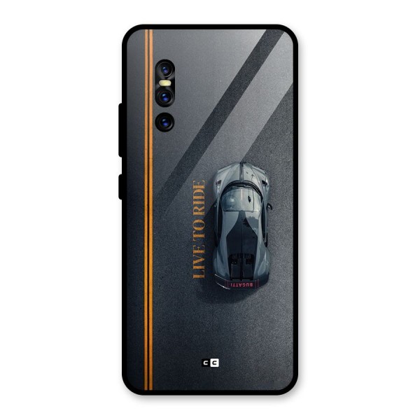 Live To Ride Glass Back Case for Vivo V15 Pro