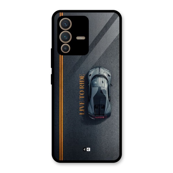 Live To Ride Glass Back Case for Vivo V23 5G