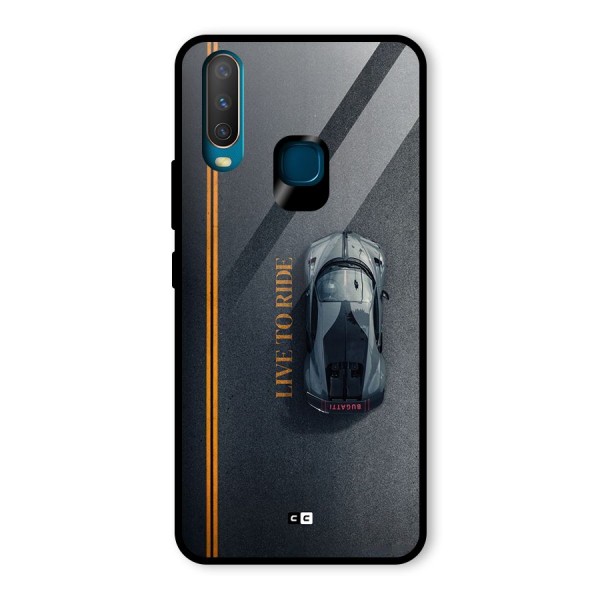 Live To Ride Glass Back Case for Vivo Y12