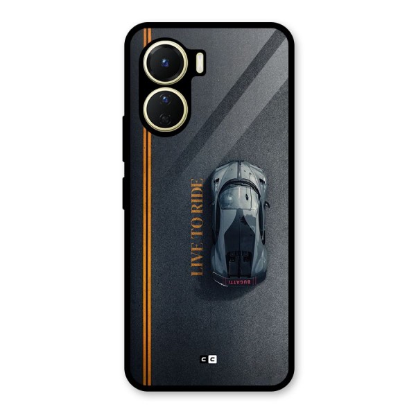 Live To Ride Glass Back Case for Vivo Y16