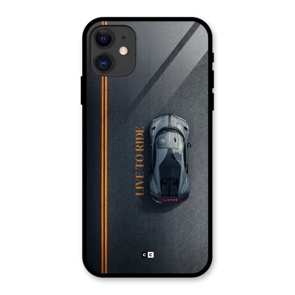 Live To Ride Glass Back Case for iPhone 11