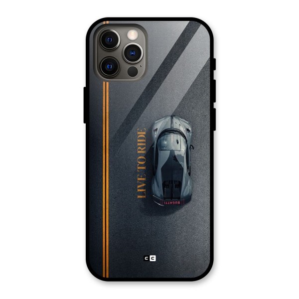 Live To Ride Glass Back Case for iPhone 12 Pro