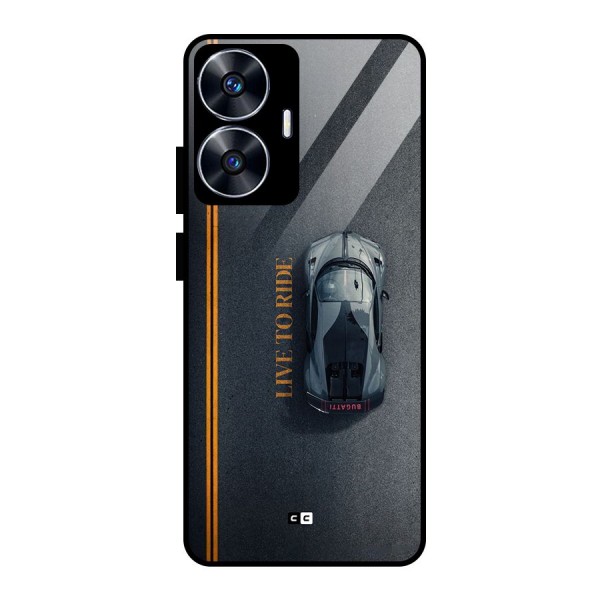 Live To Ride Glass Back Case for realme C55