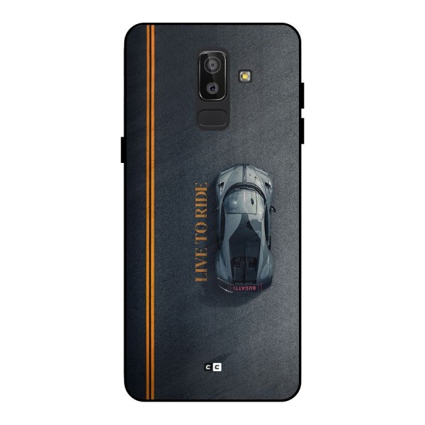 Live To Ride Metal Back Case for Galaxy J8