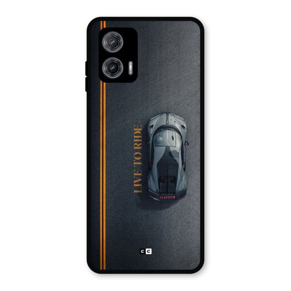 Live To Ride Metal Back Case for Moto G73