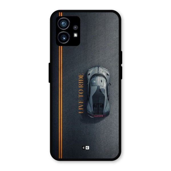 Live To Ride Metal Back Case for Nothing Phone 1