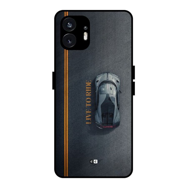 Live To Ride Metal Back Case for Nothing Phone 2