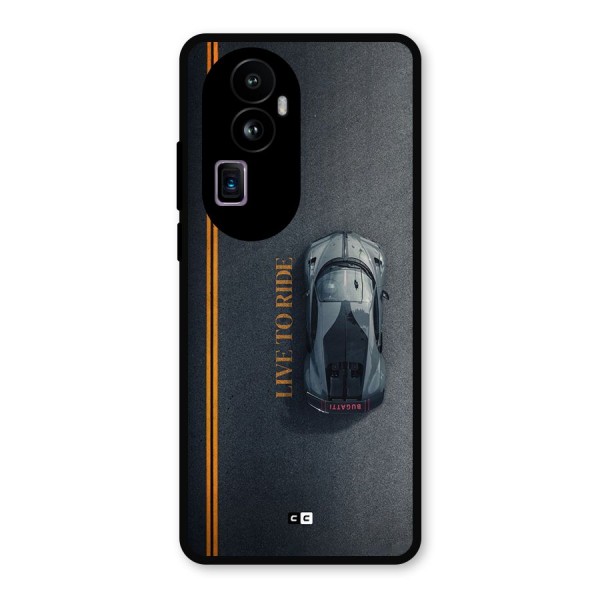 Live To Ride Metal Back Case for Oppo Reno10 Pro Plus