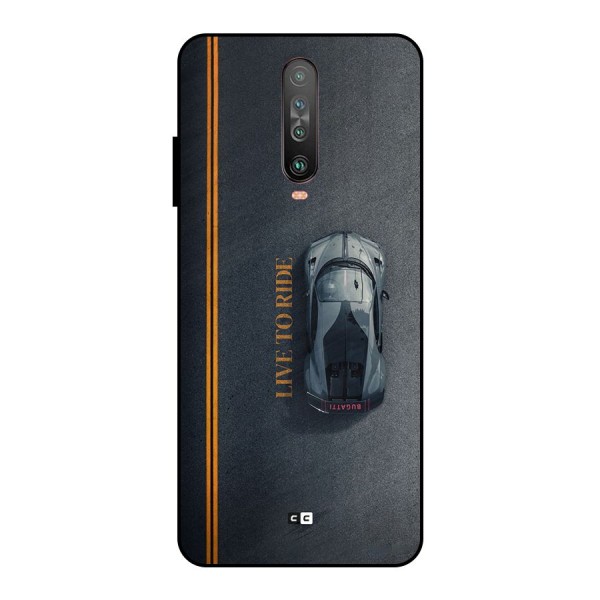 Live To Ride Metal Back Case for Poco X2