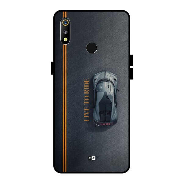 Live To Ride Metal Back Case for Realme 3