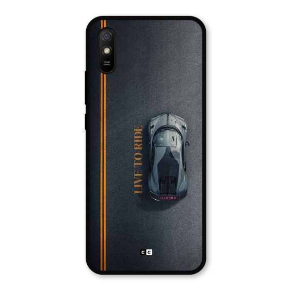 Live To Ride Metal Back Case for Redmi 9i