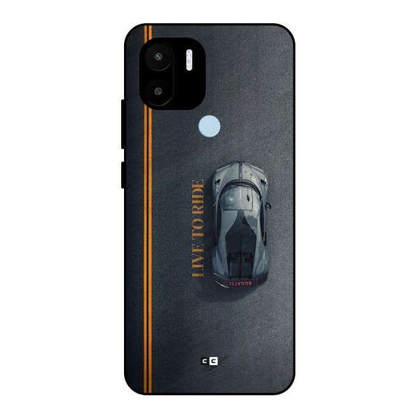 Live To Ride Metal Back Case for Redmi A1 Plus
