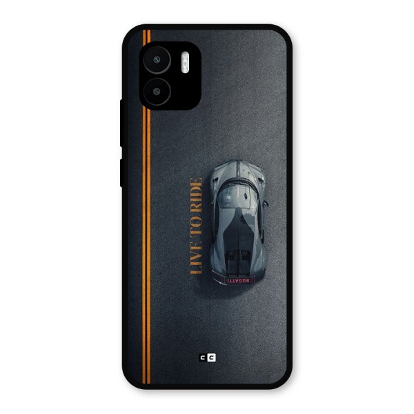 Live To Ride Metal Back Case for Redmi A2