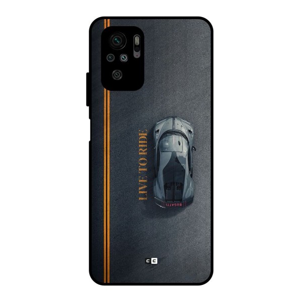 Live To Ride Metal Back Case for Redmi Note 10