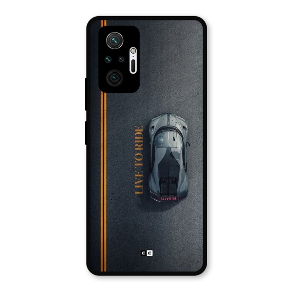 Live To Ride Metal Back Case for Redmi Note 10 Pro