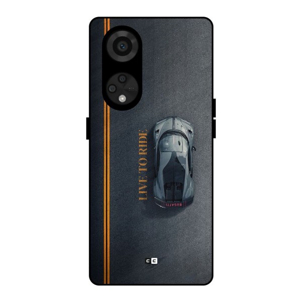 Live To Ride Metal Back Case for Reno8 T 5G