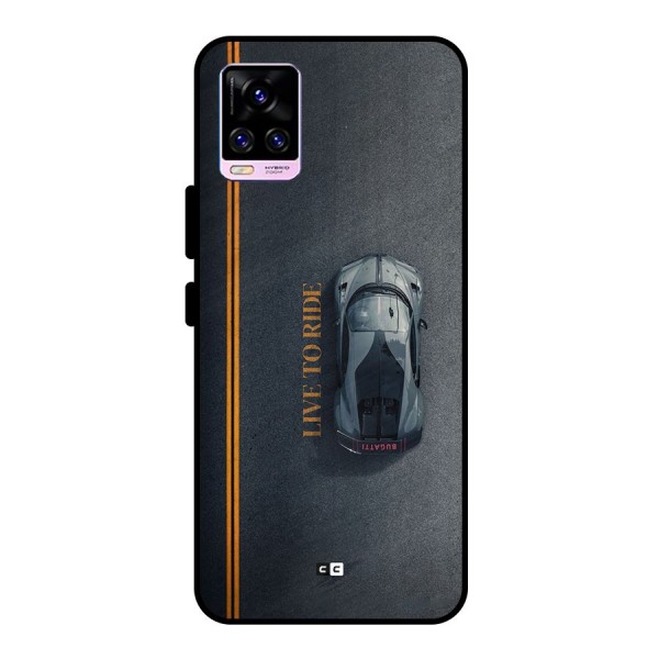 Live To Ride Metal Back Case for Vivo V20 Pro