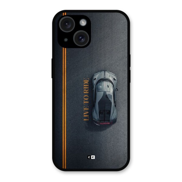 Live To Ride Metal Back Case for iPhone 15