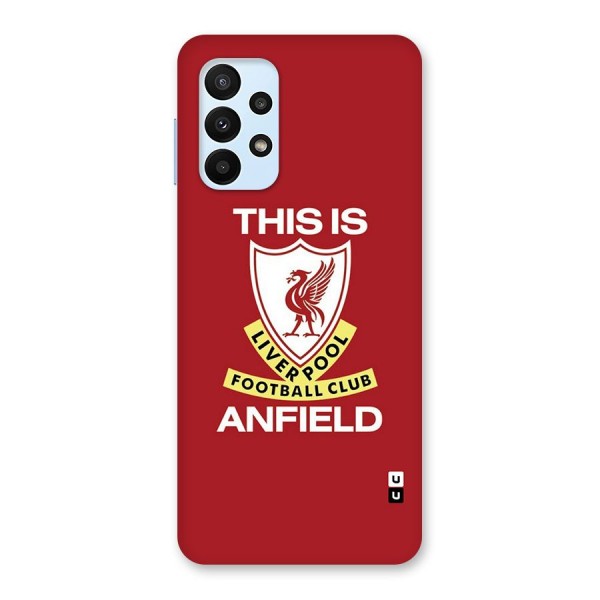 LiverPool Anfield Glass Back Case for Galaxy A23