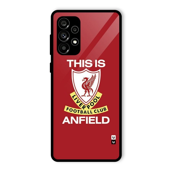 LiverPool Anfield Glass Back Case for Galaxy A73 5G