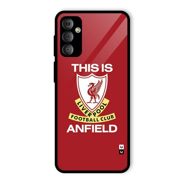 LiverPool Anfield Glass Back Case for Galaxy F23