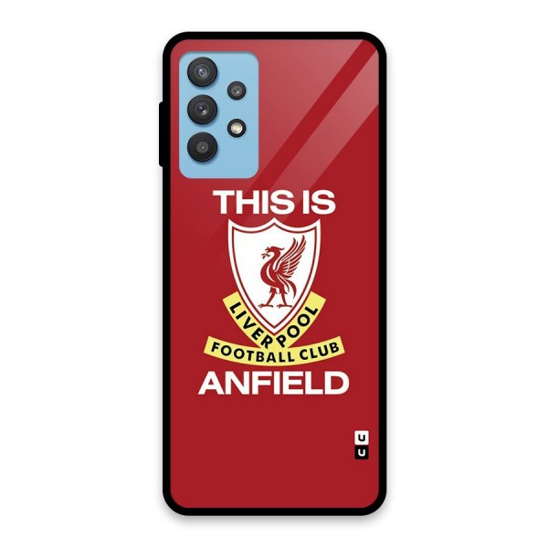 LiverPool Anfield Glass Back Case for Galaxy M32 5G