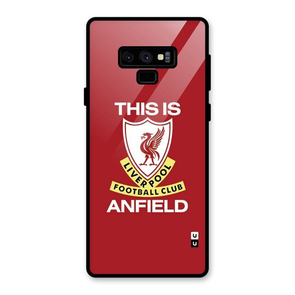 LiverPool Anfield Glass Back Case for Galaxy Note 9