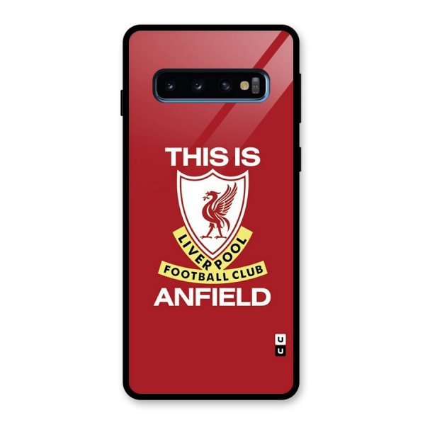 LiverPool Anfield Glass Back Case for Galaxy S10