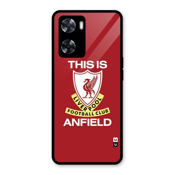 LiverPool Anfield Glass Back Case for Oppo A57 2022