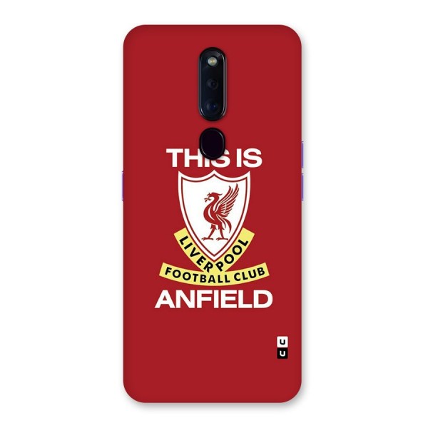 LiverPool Anfield Glass Back Case for Oppo F11 Pro