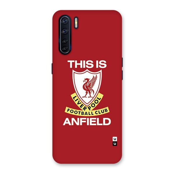 LiverPool Anfield Glass Back Case for Oppo F15