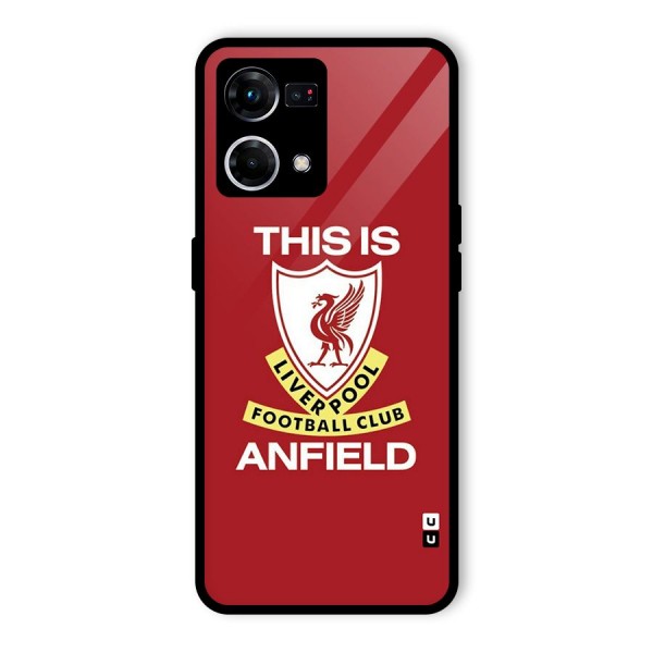 LiverPool Anfield Glass Back Case for Oppo F21 Pro 4G