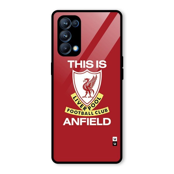 LiverPool Anfield Glass Back Case for Oppo Reno5 Pro 5G