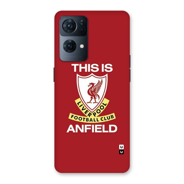 LiverPool Anfield Glass Back Case for Oppo Reno7 Pro 5G