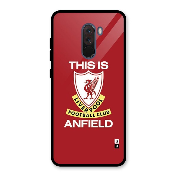 LiverPool Anfield Glass Back Case for Poco F1