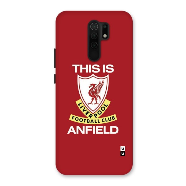 LiverPool Anfield Glass Back Case for Redmi 9 Prime