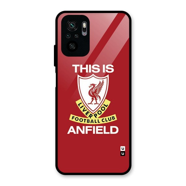 LiverPool Anfield Glass Back Case for Redmi Note 10