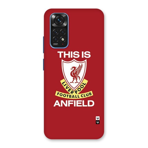 LiverPool Anfield Glass Back Case for Redmi Note 11S