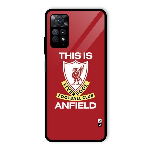 LiverPool Anfield Glass Back Case for Redmi Note 11 Pro