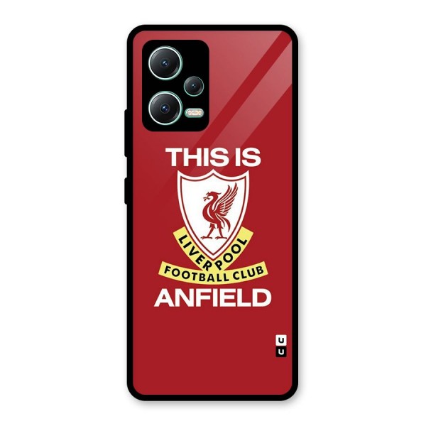 LiverPool Anfield Glass Back Case for Redmi Note 12 5G