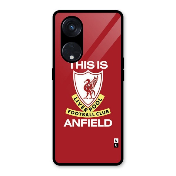 LiverPool Anfield Glass Back Case for Reno8 T 5G