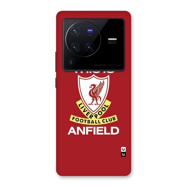 LiverPool Anfield Glass Back Case for Vivo X80 Pro