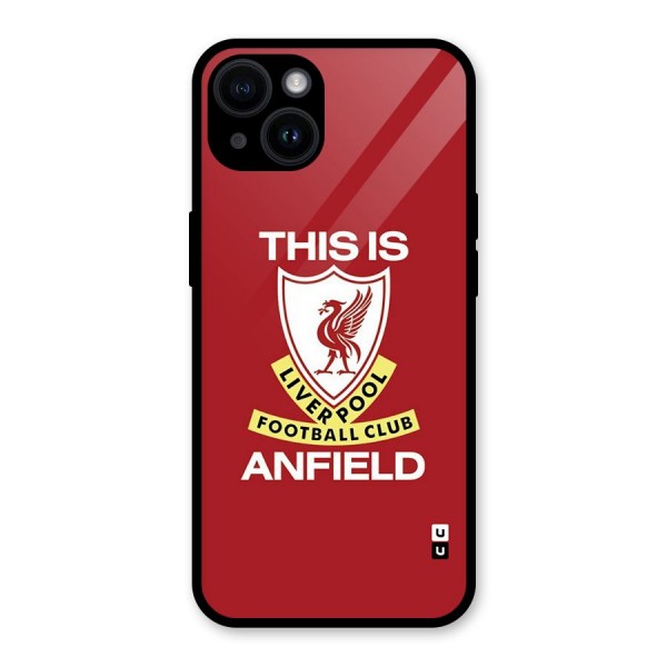 LiverPool Anfield Glass Back Case for iPhone 14