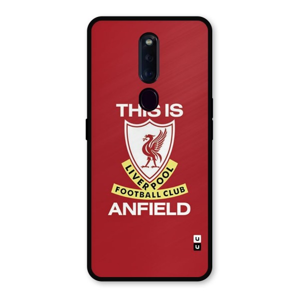 LiverPool Anfield Metal Back Case for Oppo F11 Pro