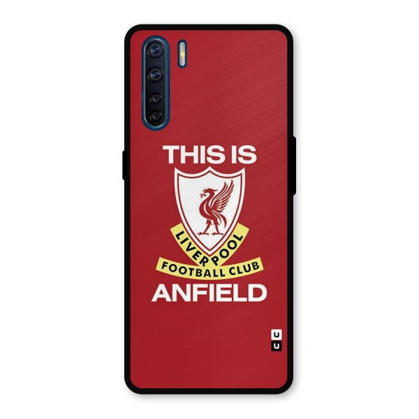 LiverPool Anfield Metal Back Case for Oppo F15