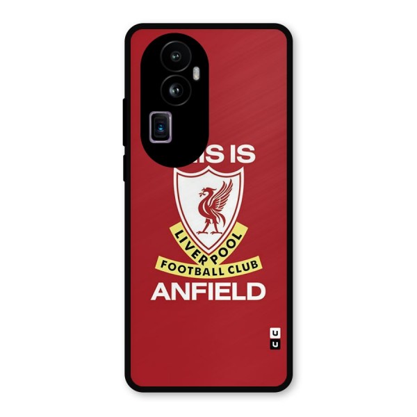 LiverPool Anfield Metal Back Case for Oppo Reno10 Pro Plus