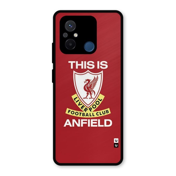 LiverPool Anfield Metal Back Case for Poco C55