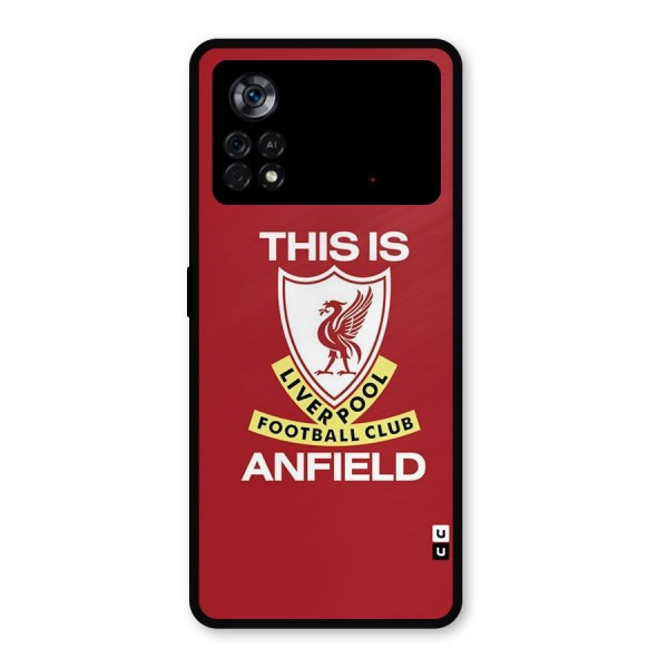 LiverPool Anfield Metal Back Case for Poco X4 Pro 5G