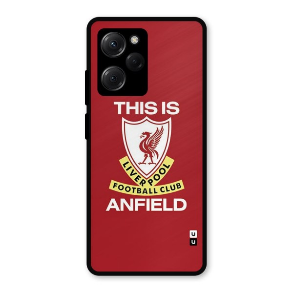 LiverPool Anfield Metal Back Case for Poco X5 Pro